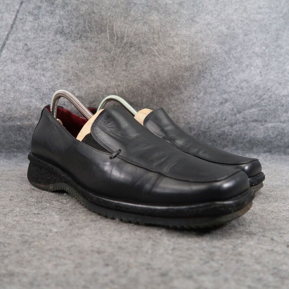 Aquatalia Shoes Womens 9.5 Loafers Classic Leather Square Toe Fashion Marvin K
